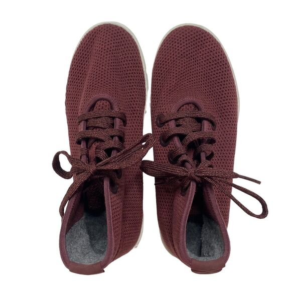 ALLBIRDS Tree Toppers in Kauri Zin Red Size 8 Womens High Tops Sustainable - Picture 5 of 10